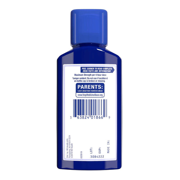 Mucinex® Fast-Max™ DM Max Cold and Cough Relief 400 mg - 20 mg / 20 mL Strength Liquid 6 oz. (830949_EA) 1/EA