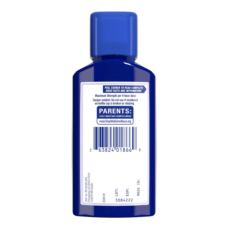 Mucinex® Fast-Max™ DM Max Cold and Cough Relief 400 mg - 20 mg / 20 mL Strength Liquid 6 oz. (830949_EA) 1/EA