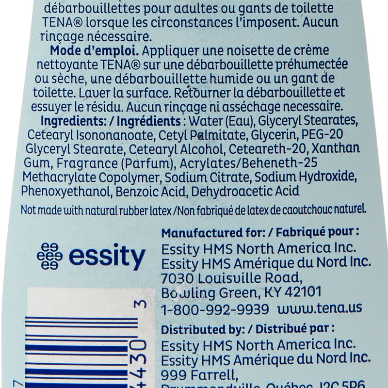 TENA® ProSkin™ Cleansing Cream Rinse-Free Body Wash Cream 16.9 oz. Tube Mild Scent (931629_EA) 1/EA