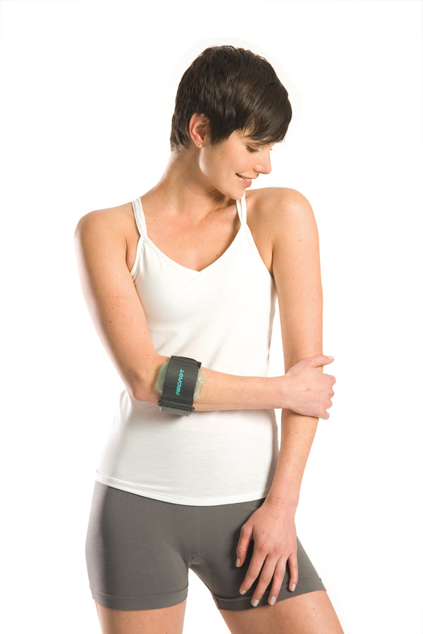 Aircast® Pneumatic Tennis Elbow Support One Size Fits Most Hook and Loop Closure Armband Style Left or Right Arm 8 to 14 Inch Forearm Circumference Black (569003_EA) 1/EA