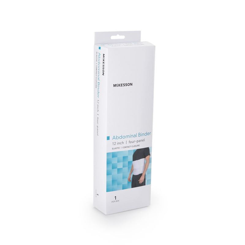 McKesson Abdominal Binder Small / Medium Hook and Loop Closure 30 to 45 Inch Waist Circumference 12 Inch Height Adult (1159058_EA) 1/EA