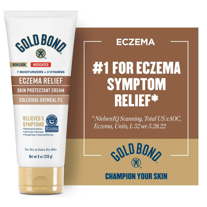 Gold Bond® Eczema Relief Skin Protectant 8 oz. Tube Unscented Cream (1230694_EA) 1/EA