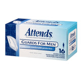 Attends® Guards For Men® Bladder Control Pad 5.9 X 12-1/2 Inch Light Absorbency Polymer Core One Size Fits Most (580667_BX) 16/BX