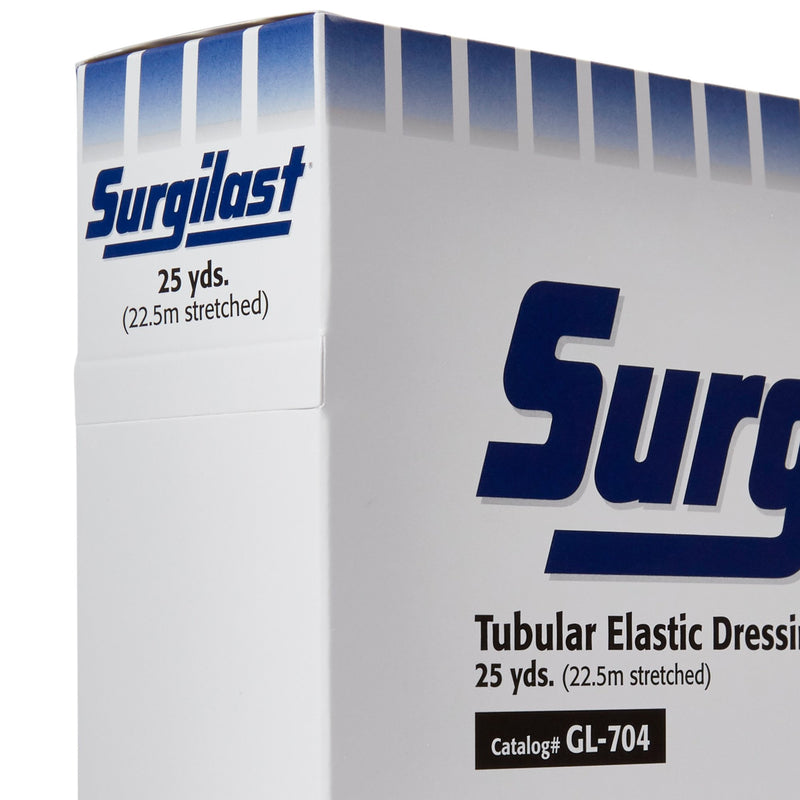 Surgilast® Elastic Net Retainer Dressing Tubular Elastic 25 Yard Size 4 White Large Hand / Arm / Leg / Foot NonSterile (450915_BX) 1/BX