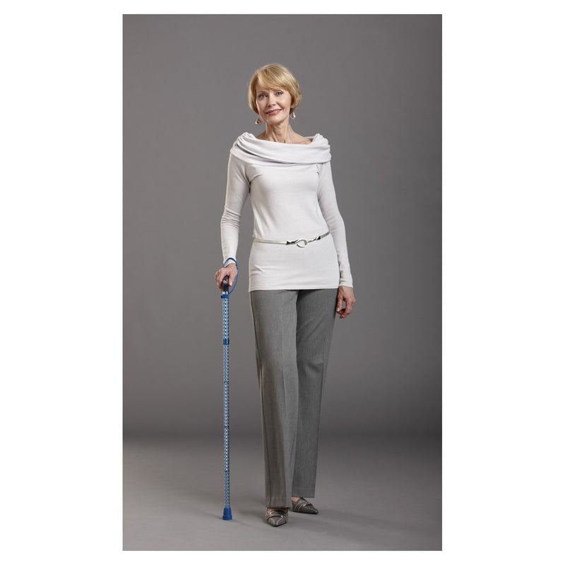 Switch Sticks® Folding Cane Aluminum 32 to 37 Inch Height Azure Blue (1050005_EA) 1/EA