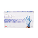 McKesson Confiderm® 3.8 Exam Glove Small NonSterile Nitrile Standard Cuff Length Textured Fingertips Blue Not Rated (921610_CS) 1000/CS