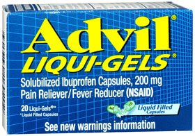 Advil® Liqui-Gels® Pain Relief 200 mg Strength Ibuprofen Capsule 20 per Bottle (800874_BT) 1/BT