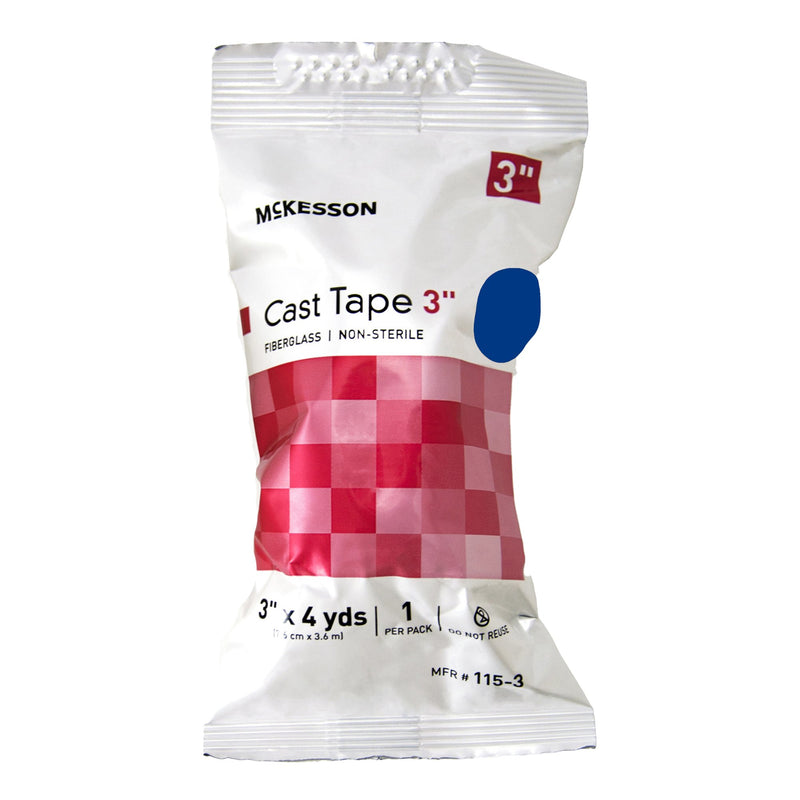 McKesson Cast Tape 3 Inch X 12 Foot Fiberglass Blue (733692_BX) 10/BX