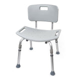 McKesson Bath Bench Without Arms Aluminum Frame Removable Backrest 19-1/4 Inch Seat Width 300 lbs. Weight Capacity (1073631_CS) 4/CS