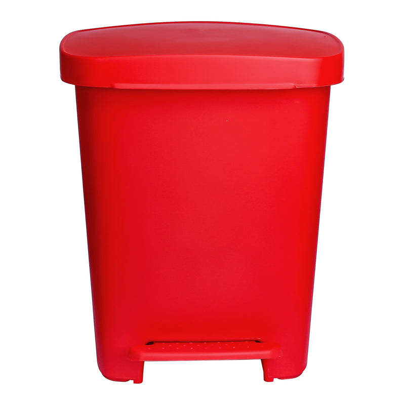 McKesson Trash Can 32 Quart / 8 gal. Red Plastic Rectangular (1223709_EA) 1/EA