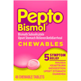 Pepto Bismol® Anti-Diarrheal 262 mg Strength Chewable Tablet 48 per Box (651062_BX) 48/BX