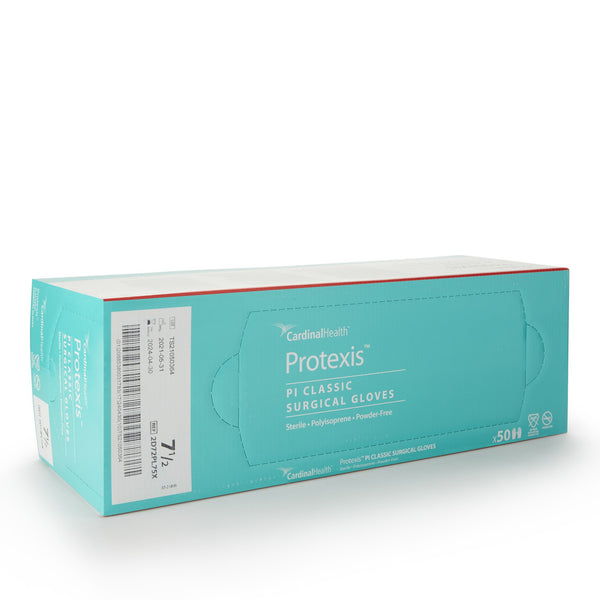 Protexis™ PI Classic Surgical Glove Size 7.5 Sterile Polyisoprene Standard Cuff Length Smooth Ivory Not Chemo Approved (807215_BX) 50/BX