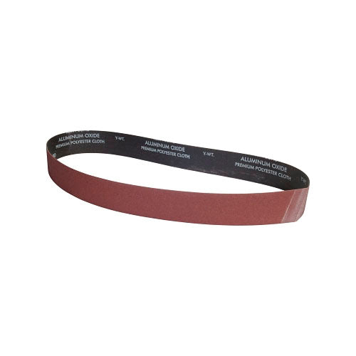 Carborundum Aluminum Oxide Narrow Belts, 2 in x 48 in, 100 Grit (481-05539554733) 1 Box