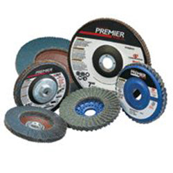 Carborundum Premier Red Zirconia Alumina Type 27 Flap Disc, 4-1/2 in, 40 Grit, 5/8 in Arbor (481-05539564061) Each