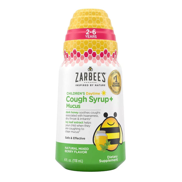 Zarbee's® Cough Syrup + Mucus Children's Cold and Cough Relief 6 g Strength Syrup 4 oz. (1228828_EA) 1/EA