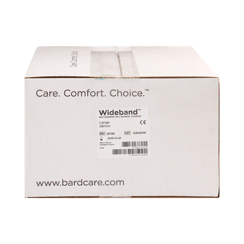 Wide Band® Male External Catheter Self-Adhesive Band Silicone Large (334734_EA) 1/EA