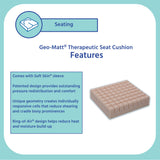 Geo-Matt® Seat Cushion 16 W X 18 L X 4 D Inch Foam (253486_EA) 1/EA