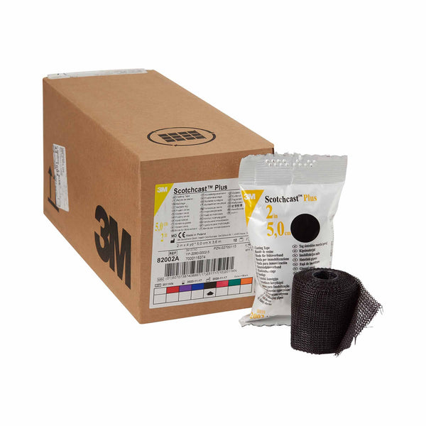 3M™ Scotchcast™ Plus Cast Tape 2 Inch X 12 Foot Fiberglass / Resin Black (201252_BX) 10/BX