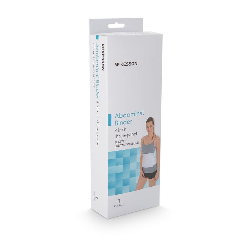 McKesson Abdominal Binder Small / Medium Hook and Loop Closure 30 to 45 Inch Waist Circumference 9 Inch Height Adult (1159055_EA) 1/EA