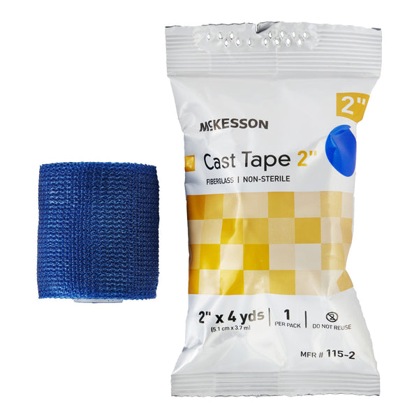 McKesson Cast Tape 2 Inch X 12 Foot Fiberglass Blue (733685_BX) 10/BX