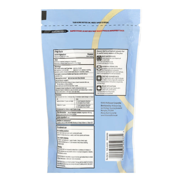 Foster & Thrive™ Epsom Salt Magnesium Sulfate USP Granules 1 lbs. Pouch (1244988_EA) 1/EA