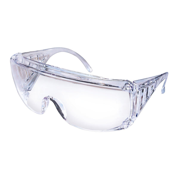 Yukon® Safety Glasses Wraparound Clear Tint Polycarbonate Lens Clear Frame Over Ear One Size Fits Most (1115062_CS) 144/CS