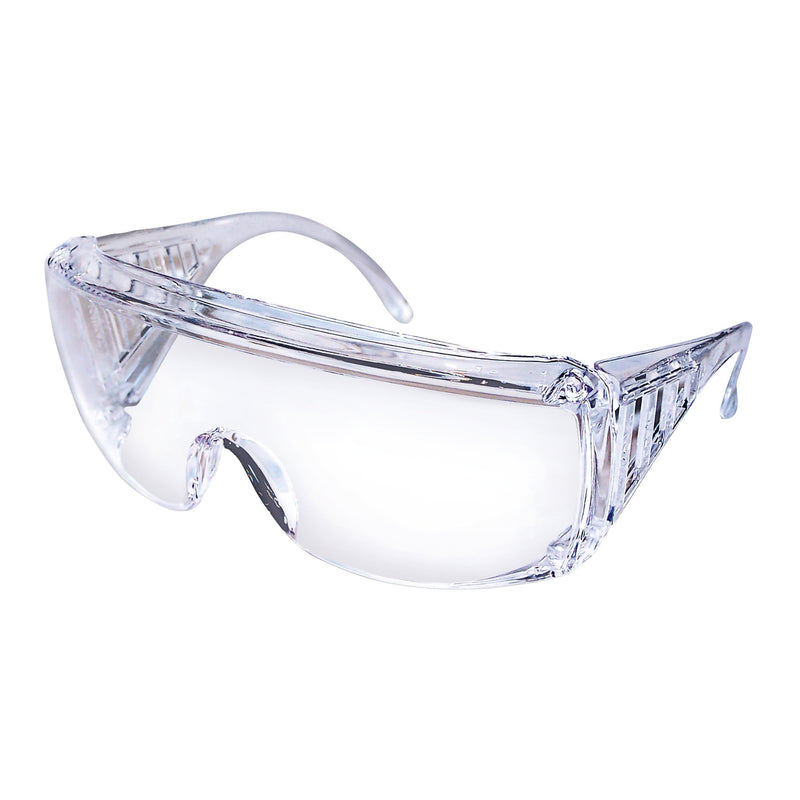 Yukon® Safety Glasses Wraparound Clear Tint Polycarbonate Lens Clear Frame Over Ear One Size Fits Most (1115062_CS) 144/CS