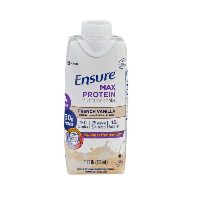 Ensure® Max Protein Nutrition Shake Oral Supplement French Vanilla Flavor Liquid 11 oz. Reclosable Carton (1209630_CS) 12/CS