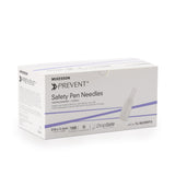 McKesson Prevent® Safety Insulin Pen Needle 31 Gauge 6 mm Length Automatic Safety with Manual Back-End Shield (1118151_CS) 2000/CS