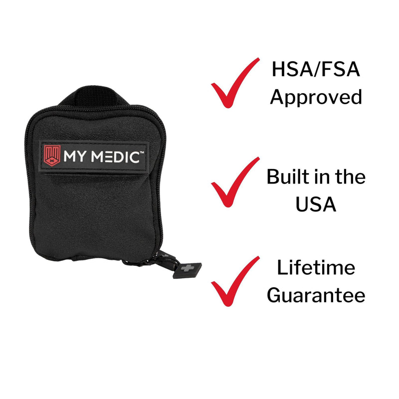 My Medic™ Everyday Carry First Aid Kit Black Rubber Case (1207731_EA) 1/EA