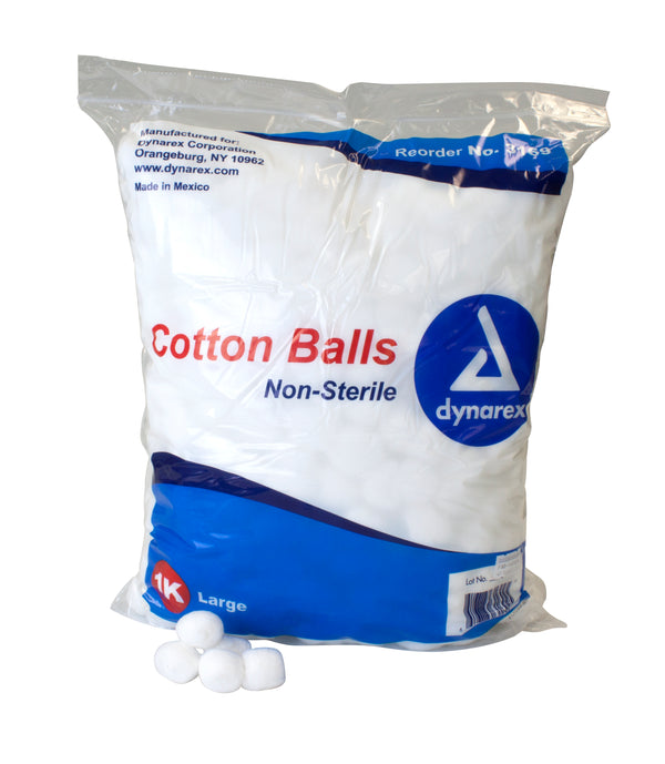 Dynarex Cotton Ball Large NonSterile (826649_PK) 1000/PK