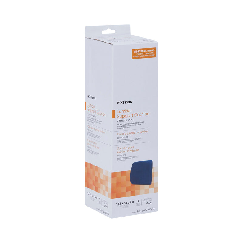 McKesson Lumbar Support Cushion 13-2/5 W X 13 L X 4 D Inch Foam (1103379_EA) 1/EA