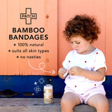 Patch™ Kids Adhesive Strip 3/4 X 3 Inch Bamboo / Coconut Oil Rectangle Kid Design (Panda) Sterile (1219440_CS) 24/CS