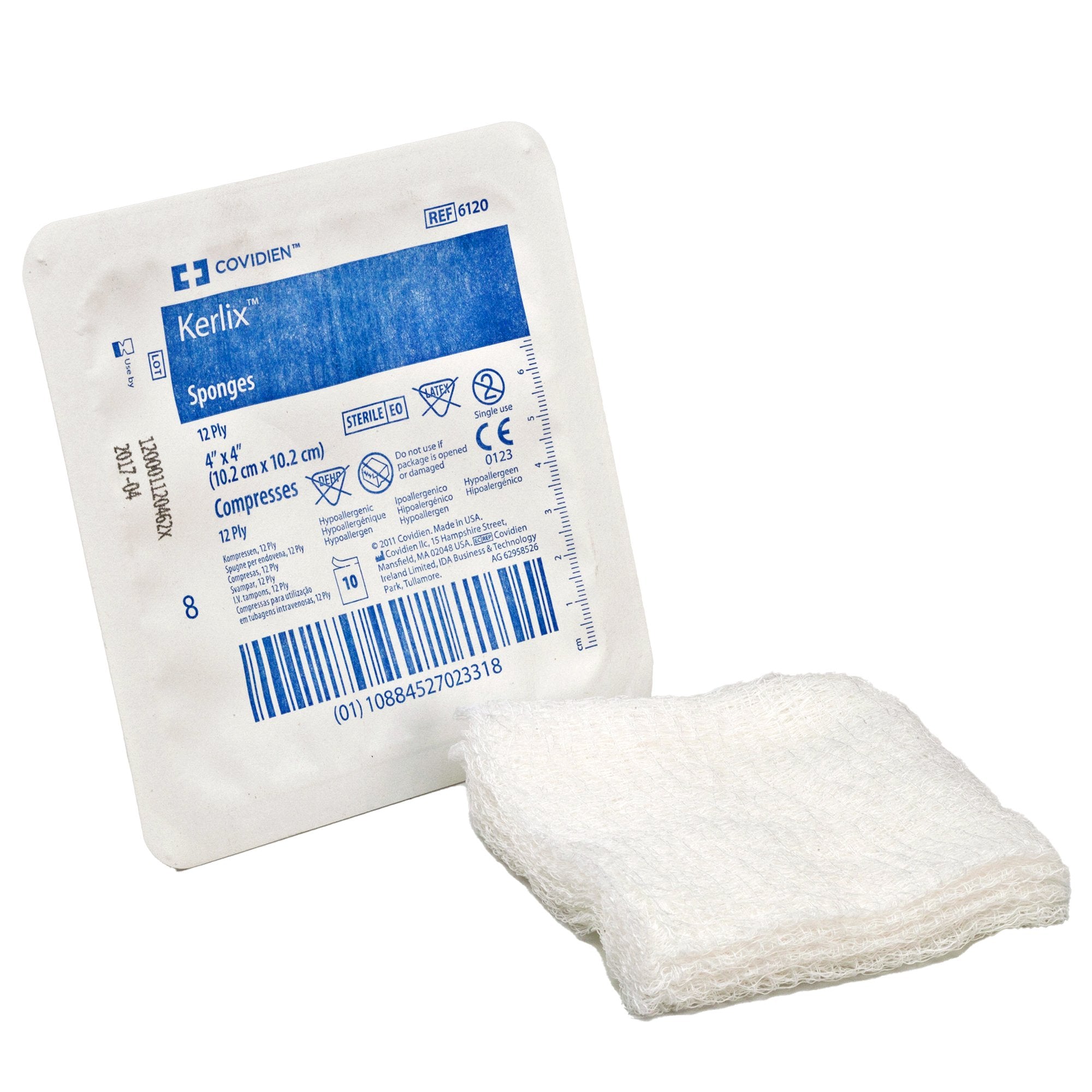 Kerlix Fluff Dressing 4 X 4 Inch 12 Ply Sterile 10 Per Tray 915351 C Kerlix Fluff Dressing 4 X 4 Inch 12 Ply Sterile 10 Per Tray 915351 C