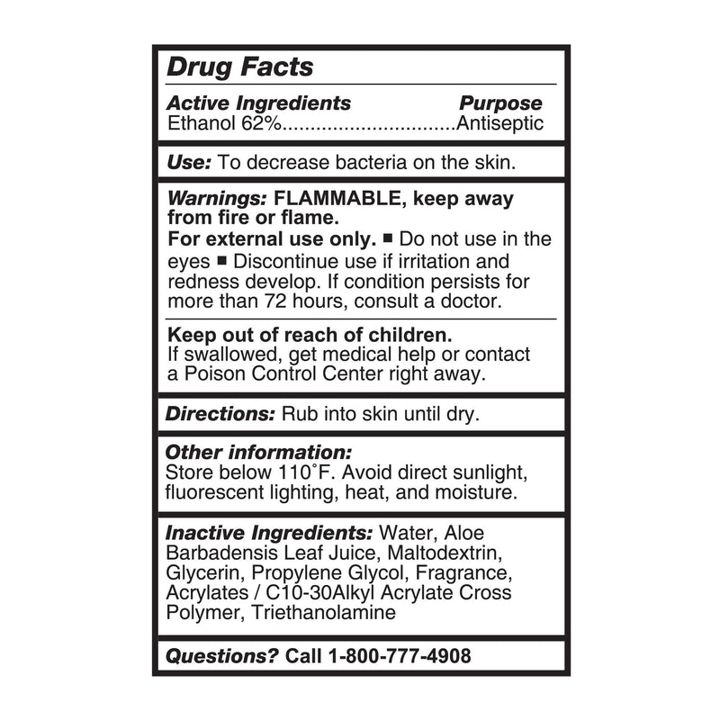 McKesson Hand Sanitizer with Aloe 8 oz. Ethyl Alcohol Gel Pump Bottle (953791_EA) 1/EA