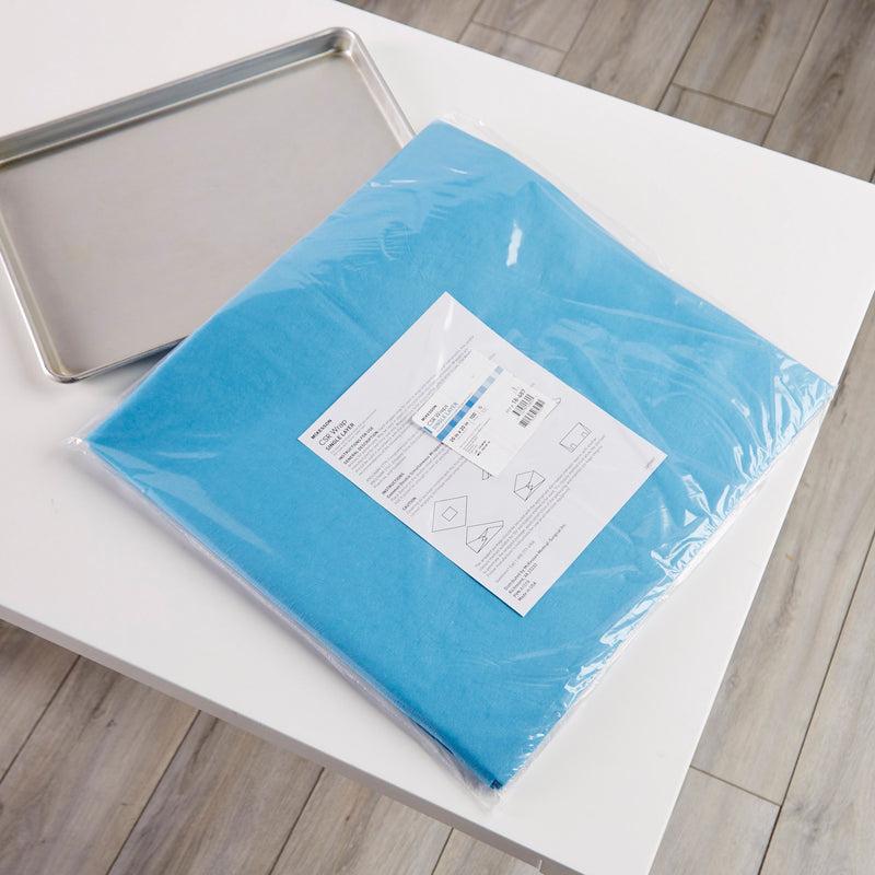 McKesson Sterilization Wrap Blue 20 X 20 Inch Single Layer Cellulose Steam / EO Gas (1156125_BX) 1/BX