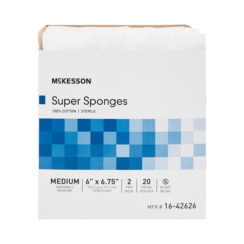 McKesson Fluff Dressing 6 X 6-3/4 Inch Sterile 2 per Pack (446053_CS) 240/CS