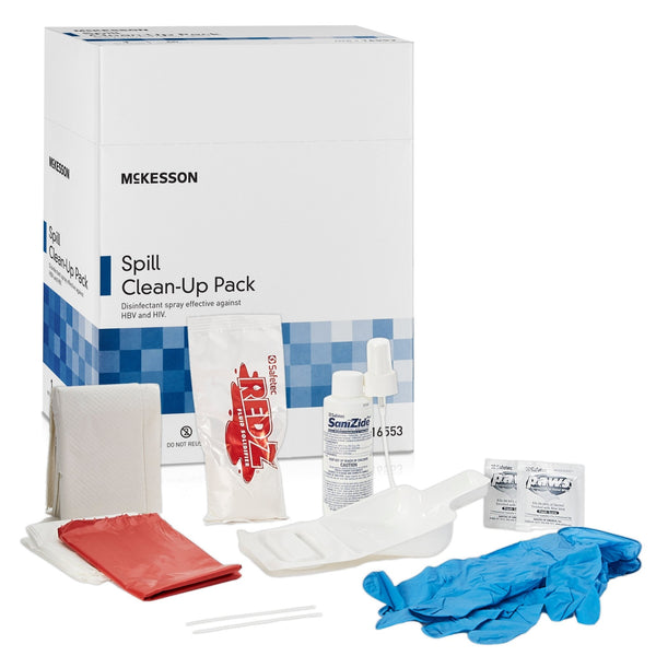 McKesson Bloodborne Pathogen Spill Clean-Up Pack McKesson (1112867_EA) 1/EA