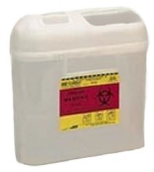 BD™ Sharps Container Pearl Base 11-7/10 H X 11-3/5 W X 4-1/2 D Inch Horizontal Entry 1.35 Gallon (225258_CS) 12/CS