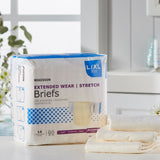 McKesson Extended Wear Unisex Adult Incontinence Brief Large / X-Large Disposable Heavy Absorbency (980311_BG) 14/BG
