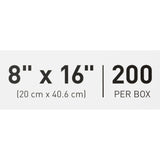 McKesson Argent™ Sure-Check® Sterilization Pouch Ethylene Oxide (EO) Gas / Steam 8 X 16 Inch Transparent / Blue Self Seal Paper / Film (527135_CS) 5/CS