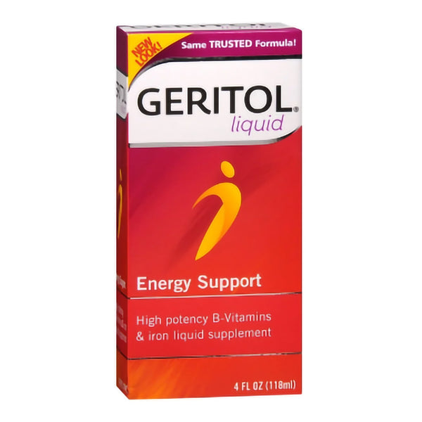 Geritol® Multivitamin Supplement Vitamin B3 / Choline Bitartrate / Iron 50 mg - 50 mg - 18 mg Strength Liquid 12 oz. Unflavored (873072_EA) 1/EA