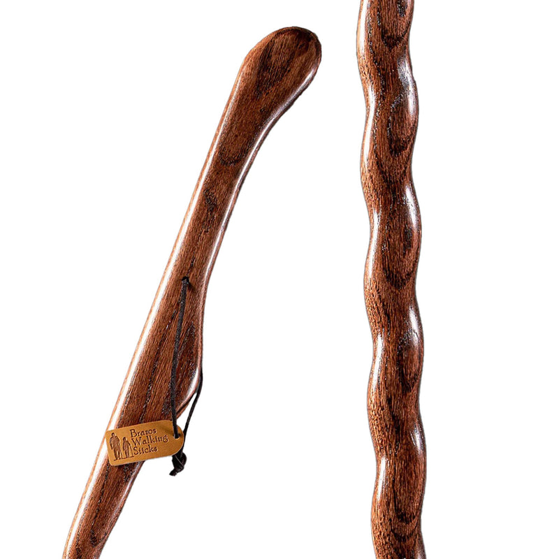 Brazos™ Twisted HitchHiker Walking Stick Wood 48 Inch Height Red (1229043_EA) 1/EA