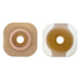 New Image™ Flat CeraPlus™ Ostomy Barrier Precut, Extended Wear Adhesive Tape Borders 1-3/4 Inch Flange Green Code 7/8 Inch Opening (1195892_BX) 5/BX