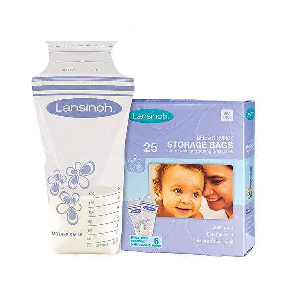 Lansinoh® Breast Milk Storage Bag 6 oz. Polyethylene (1039104_BX) 25/BX