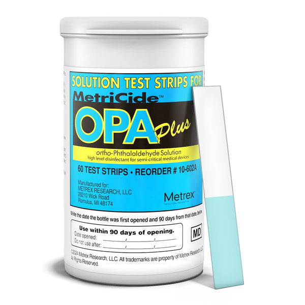 MetriCide™ OPA Plus OPA Concentration Indicator 60 Test Strips Single Use (1258326_BT) 1/BT
