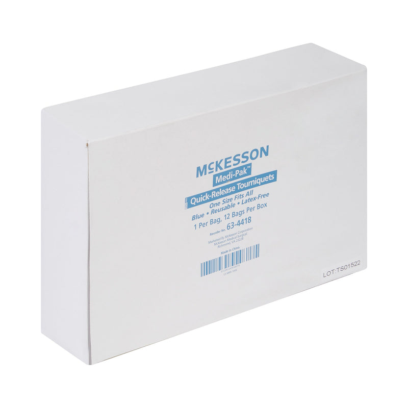 McKesson Tourniquet, Quick Release 14 Inch Length Synthetic Silk and Terylene (581564_BX) 12/BX