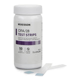 McKesson OPA/28 OPA Concentration Indicator Pad 50 Test Strips Bottle Single Use (852218_BT) 1/BT