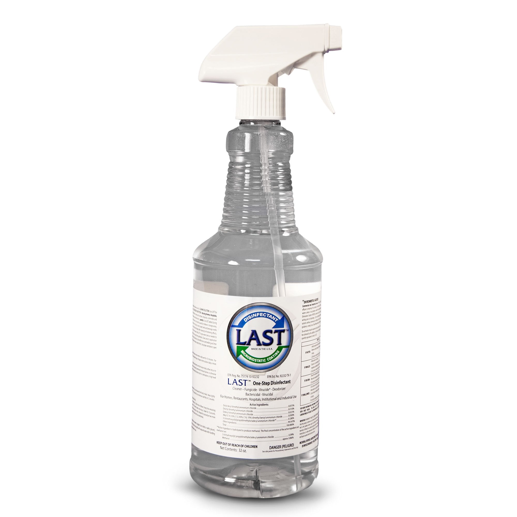 Last™ Microbiostatic Surface Disinfectant Cleaner Bactericidal Trigger ...
