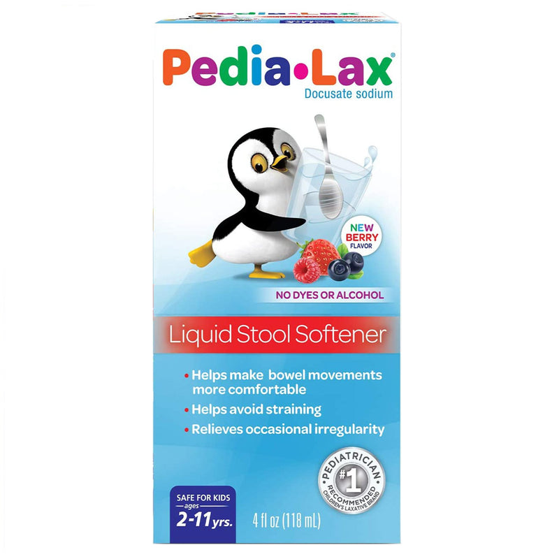 Pedia-Lax® Stool Softener Fruit Punch Flavor Liquid 4 oz. 50 mg / 15 mL Strength Docusate Sodium (738525_EA) 1/EA